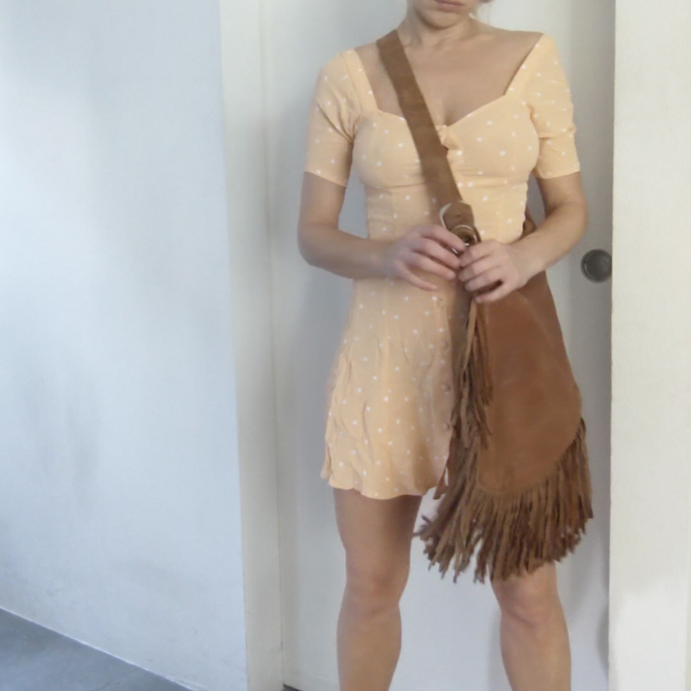 100% leather custom 2-of-a-kind couture saddle bag - Picture 7 of 7